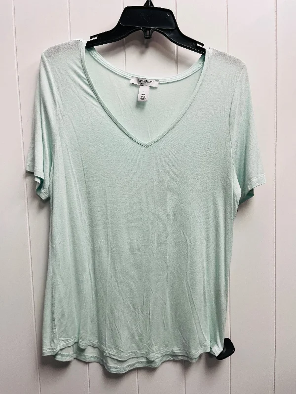 women's tops that offer a perfect blend of style, comfort, and affordabilityTop Short Sleeve Basic By White House Black Market In Teal, Size: L