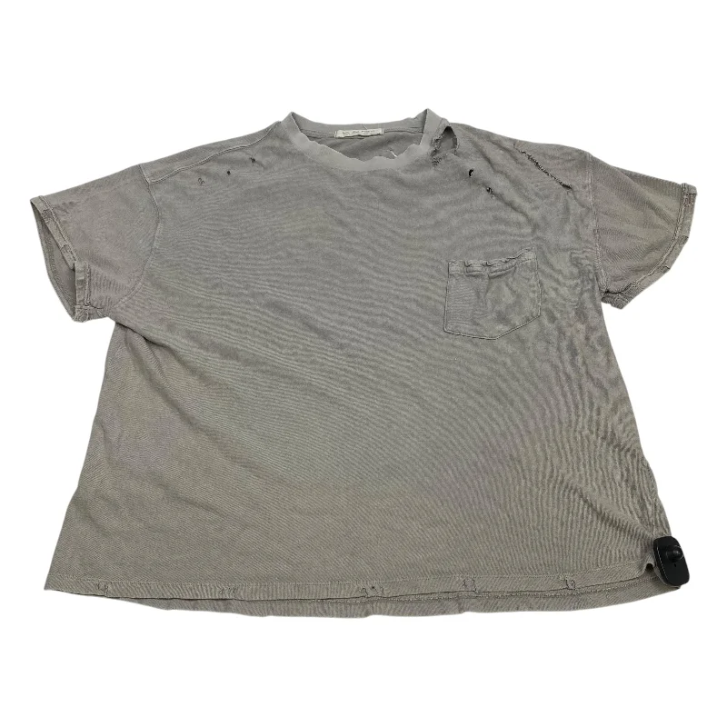 women's tops for minimalist aestheticsTop Short Sleeve By We The Free In Grey, Size: S