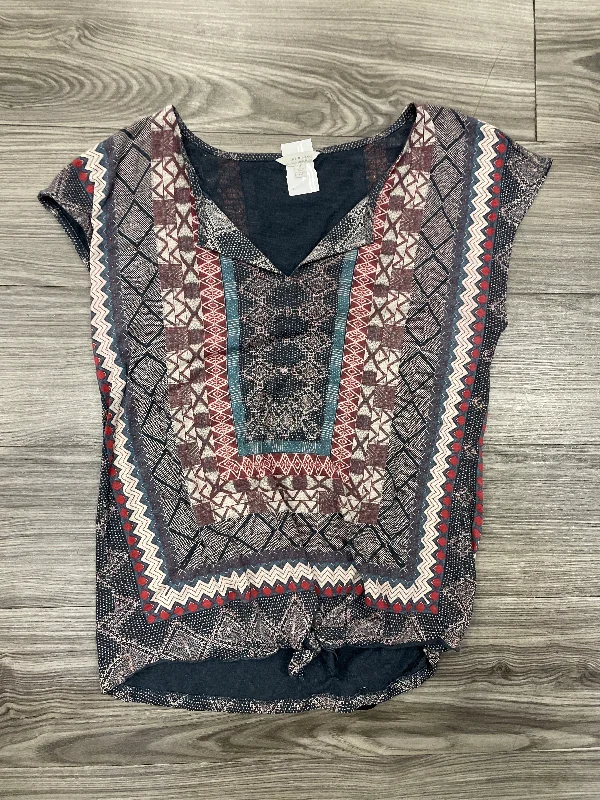 women's tops that offer a perfect blend of style, comfort, and affordabilityTop Short Sleeve By Lucky Brand In Multi-colored, Size: M