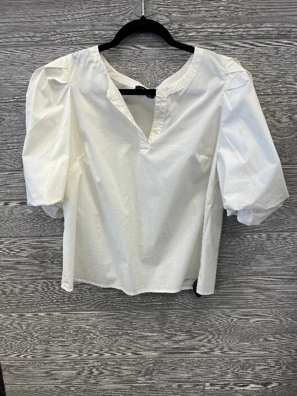 women's tops for those who refuse to compromise on styleTop Short Sleeve By Marc New York In White, Size: M