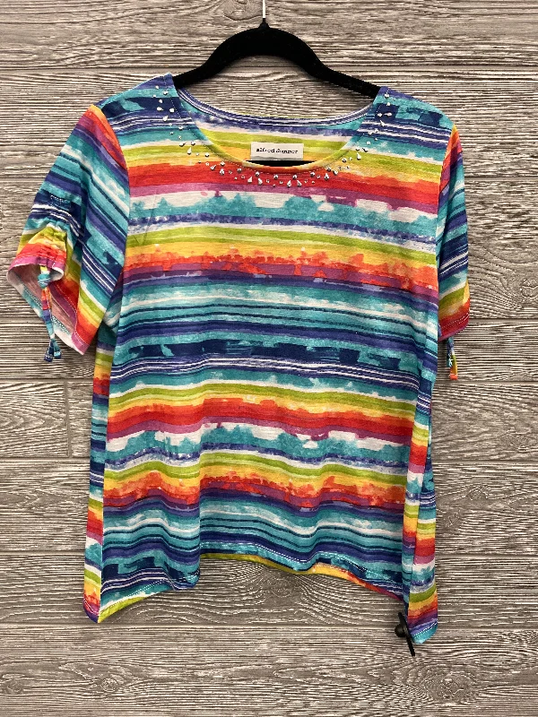 women's tops for cocktail partiesTop Short Sleeve By Alfred Dunner In Multi-colored, Size: Petite  M