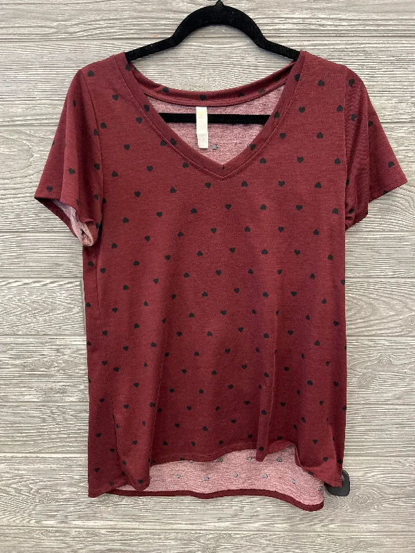 women's tops for those who want to add a pop of color to their outfitsTop Short Sleeve By Lularoe In Red, Size: M