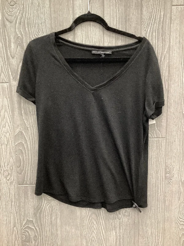 women's tops for creating capsule wardrobesTop Short Sleeve By White House Black Market In Black, Size: M