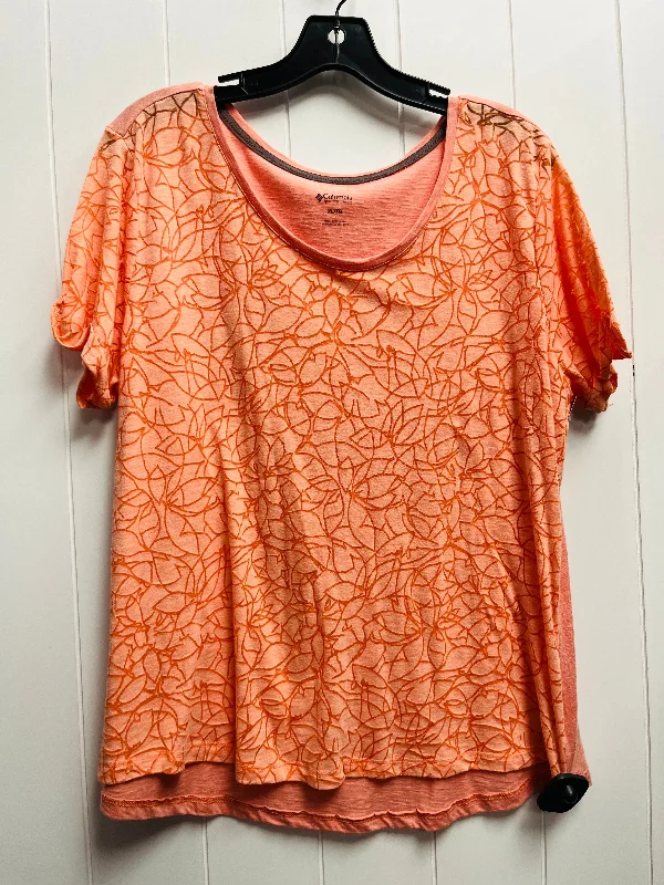 women's tops with sequin embellishmentsTop Short Sleeve By Columbia In Orange, Size: Xl