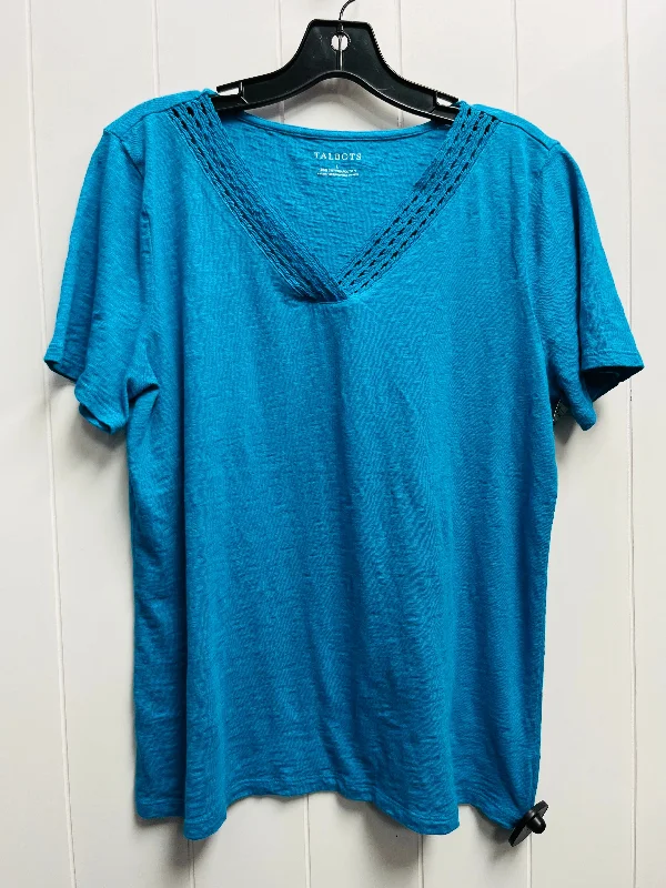 women's tops for those who want to wear pieces that are both functional and fashionableTop Short Sleeve By Talbots In Blue, Size: L