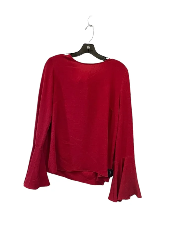 women's tops with spaghetti straps and deep V-necksTop Long Sleeve By Wayf In Red, Size: M