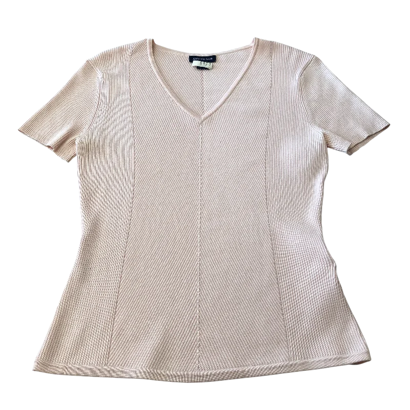 women's tops for those who want to make a fashion statementTop Short Sleeve By Ann Taylor In Pink, Size: Xl