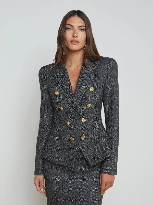 women's coats for everyday wear and tearBethany Herringbone Blazer