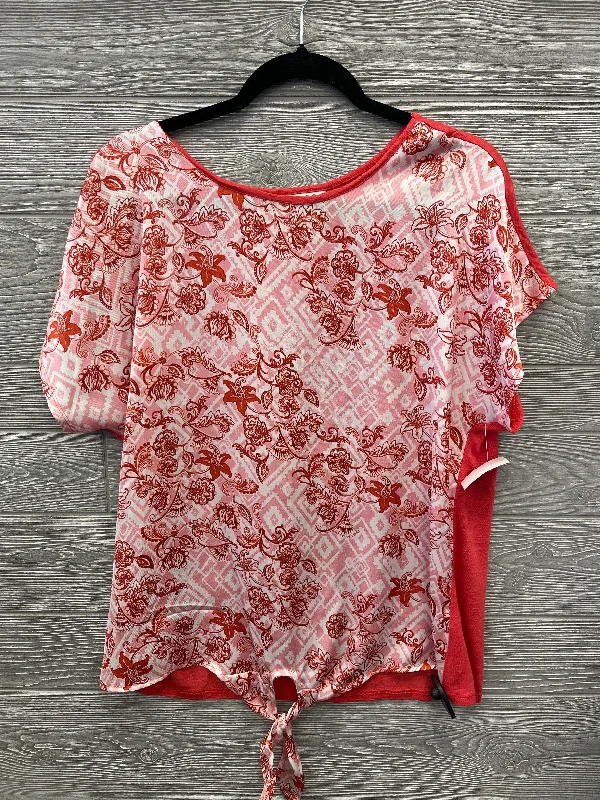 women's tops for those who want to stay cool and chic during warmer weatherTop Short Sleeve By Dana Buchman In Red, Size: M