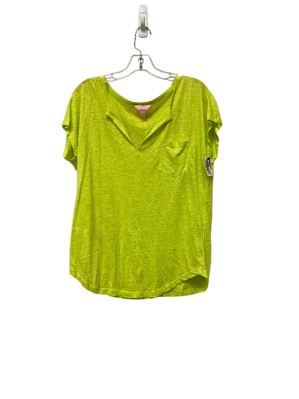 women's tops for those who want to make a fashion statementTop Short Sleeve Basic By Lilly Pulitzer In Green, Size: M