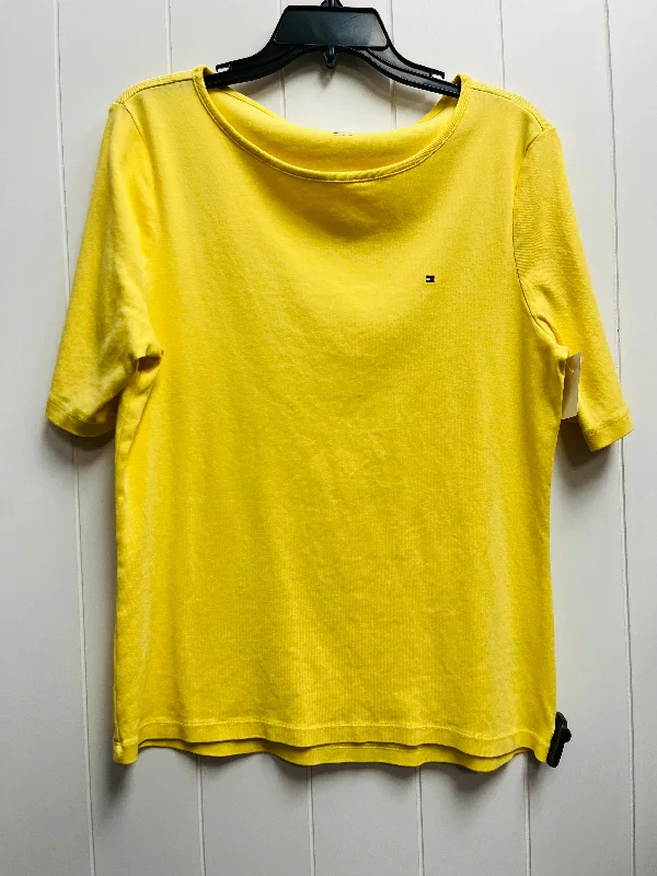 camisoles for womenTop Short Sleeve By Tommy Hilfiger In Yellow, Size: Xl