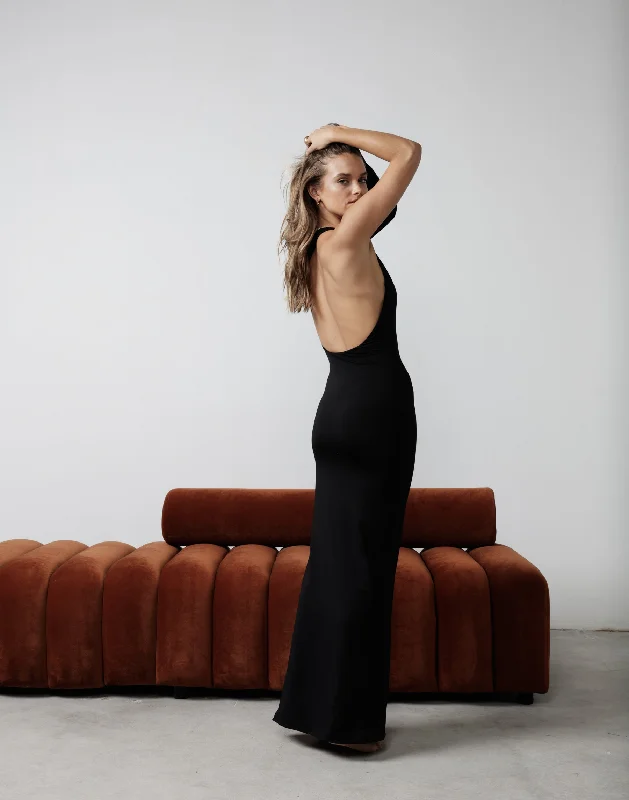 women's custom dressesNico Maxi Dress (Black)