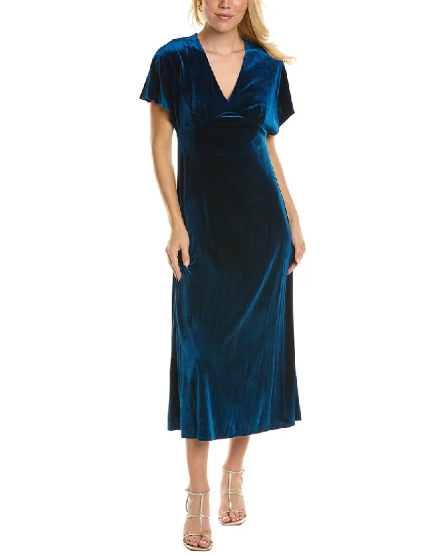 women's midi dressesTaylor Stretch Velvet Maxi Dress