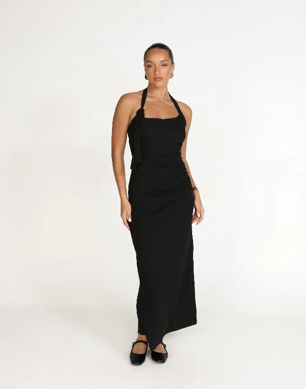 Shift DressFiore Maxi Dress (Black)