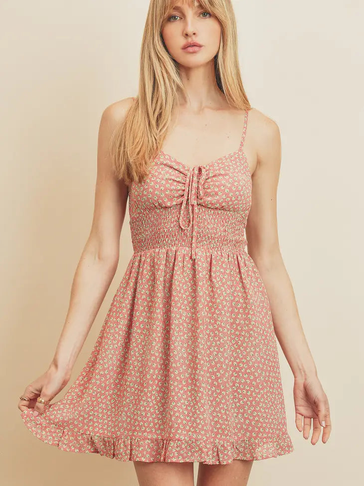 Chic DressPerfectly Sweet Ditsy Pear and Dot Mini Dress