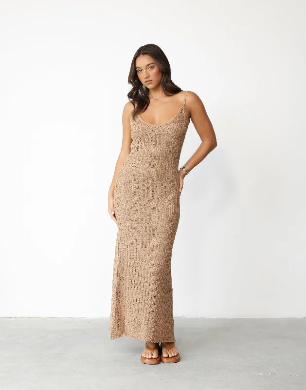 women's lightweight dressesJanise Maxi Dress (Mocha)