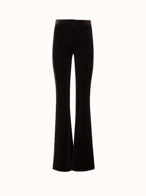 women's petite pantsNeoprene Velvet Bootcut Pants