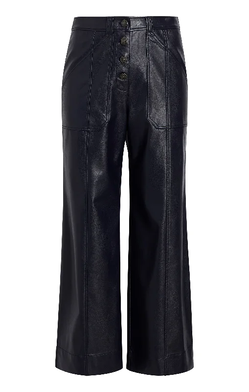 women's embroidered pantsVegan Leather Benji Pant