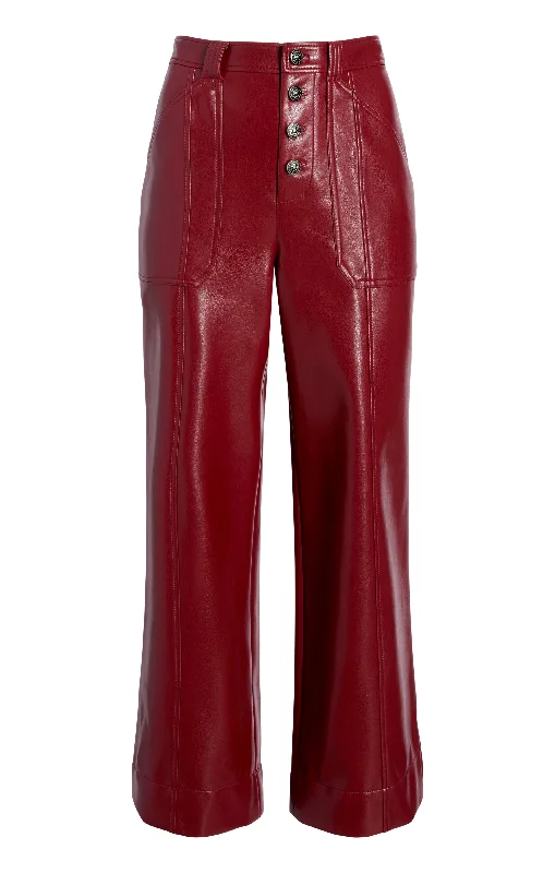 women's mid-rise pantsVegan Leather Benji Pant