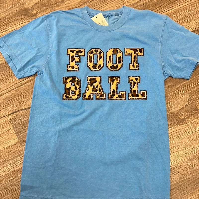 Silk DressFootball Patch Blue T Shirt