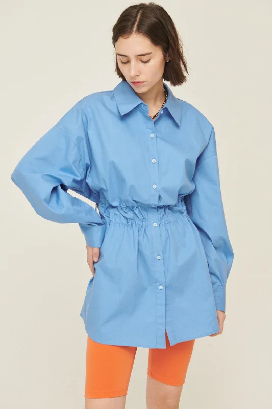 Flutter-Sleeve DressKaren Two-Way Shirt Dress