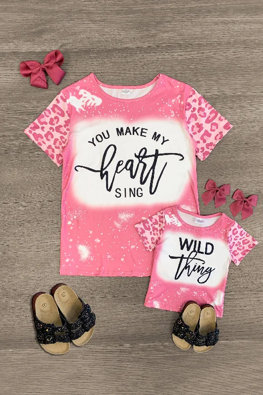 Elegant DressMom & Me - "Wild Thing, You Make My Heart Sing" Top