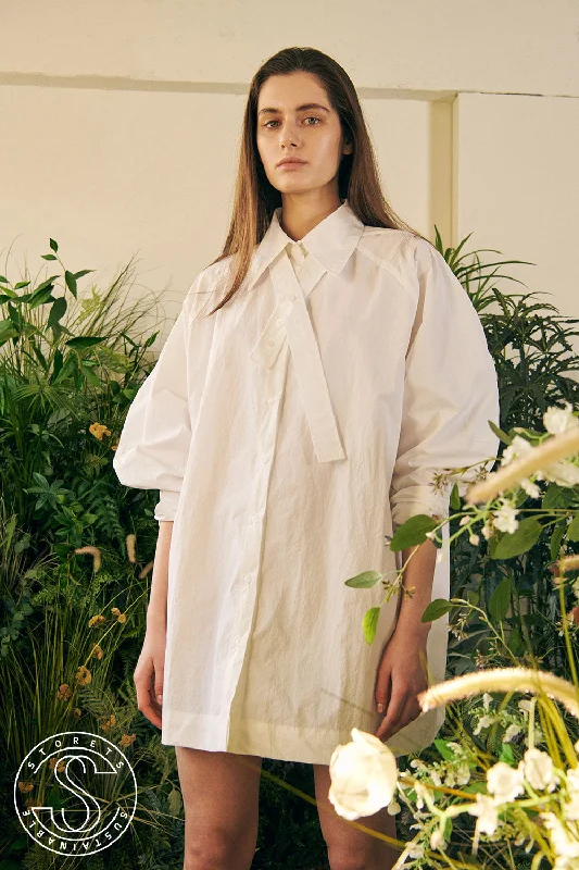 Tiered DressRecycled Nylon Shirt Dress