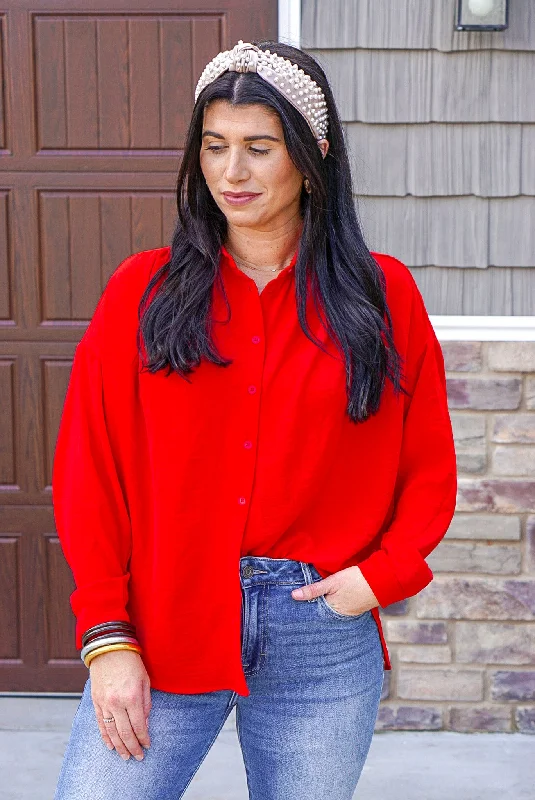 Striped DressTimeless Design Red Top