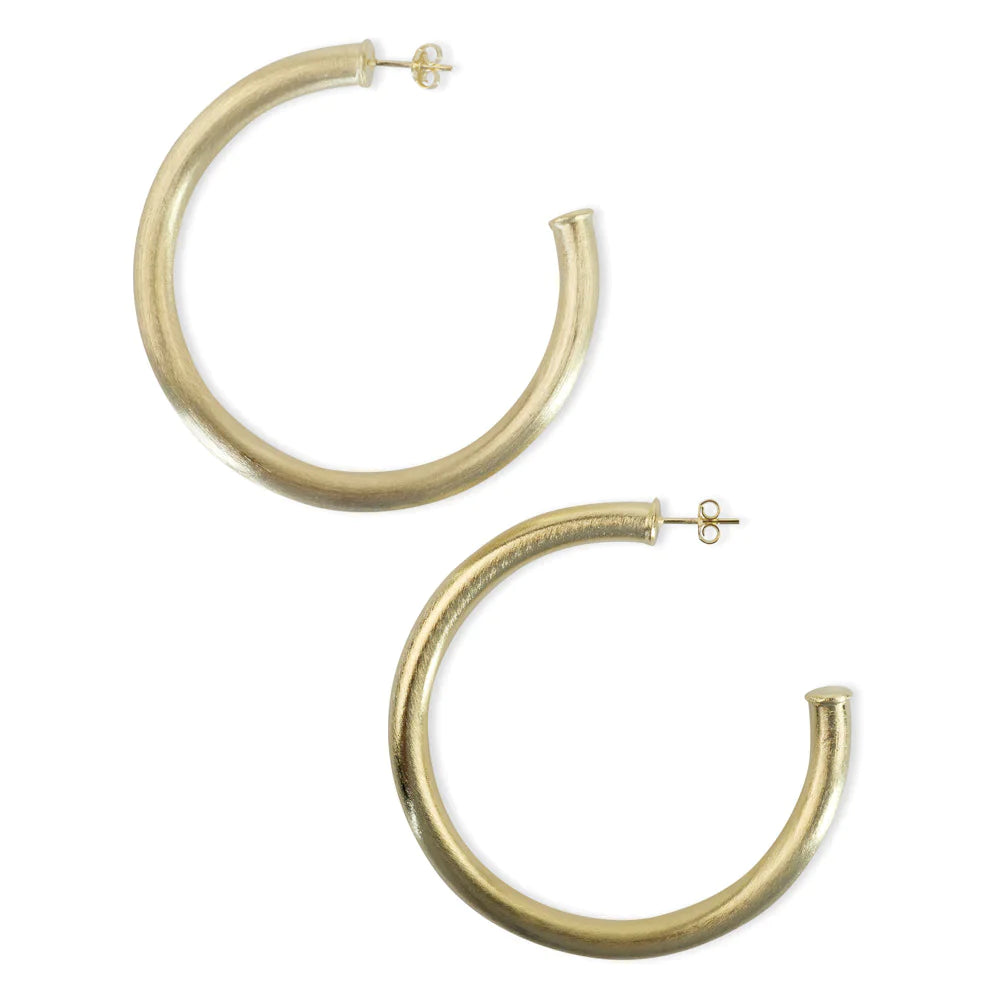 women's work dressesSheila Fajl Arlene Brushed Gold Hoops