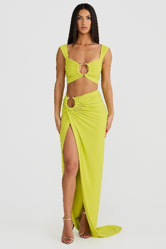 Casual Chic DressVenice Set - Chartreuse