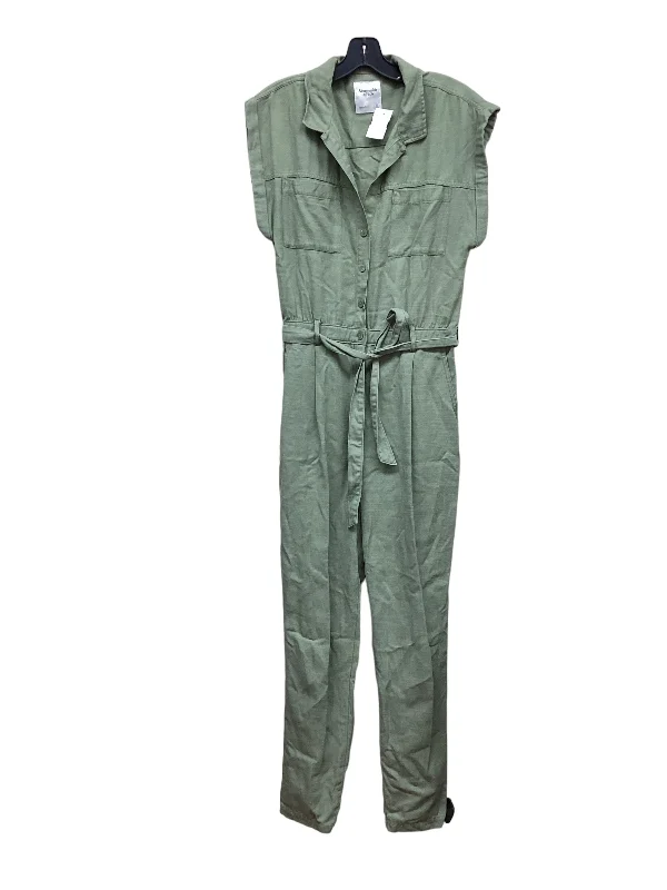 women's jumpsuits made of cottonJumpsuit By Abercrombie And Fitch In Green, Size: S