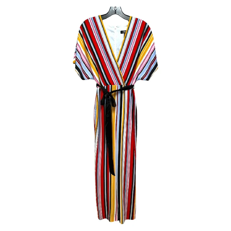 women's jumpsuits for maximalist fashionJumpsuit By Aidan Mattox In Striped Pattern, Size: 2