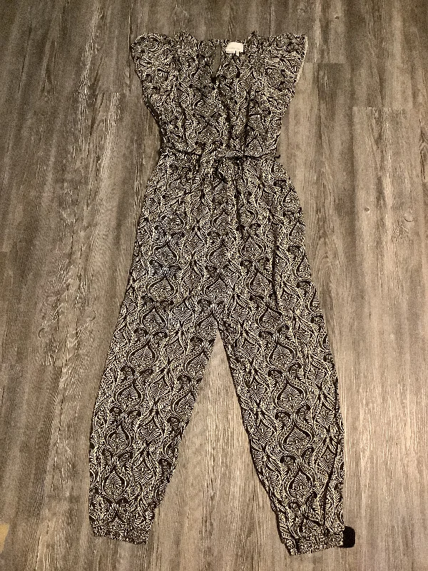 women's jumpsuits made of chiffonJumpsuit By Anthropologie In Black & Cream, Size: S