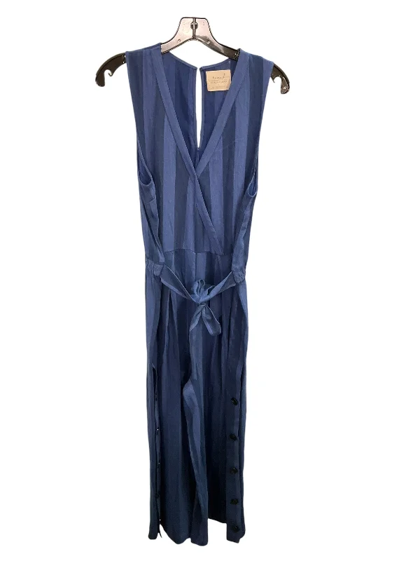 women's high-slit jumpsuitsJumpsuit By Anthropologie In Blue, Size: L