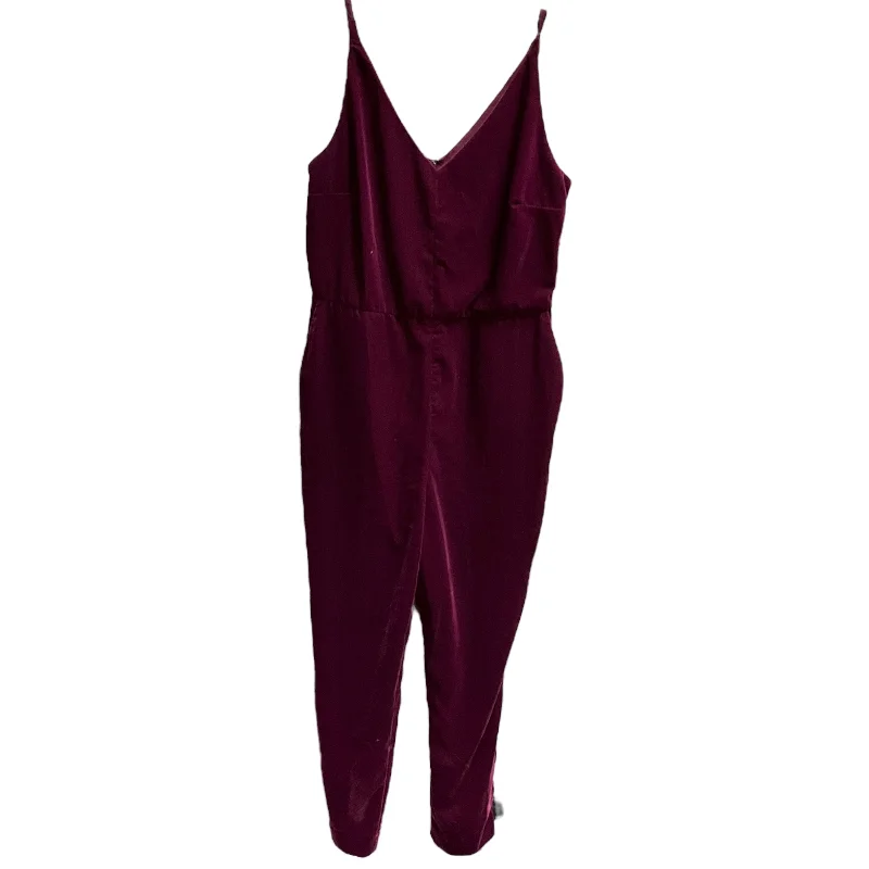 women's jumpsuits with off-the-shoulder necksJumpsuit By Banana Republic In Purple, Size: 4