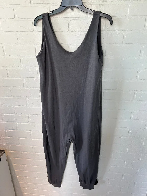 women's jumpsuits made of satinJumpsuit By Eileen Fisher In Grey, Size: M