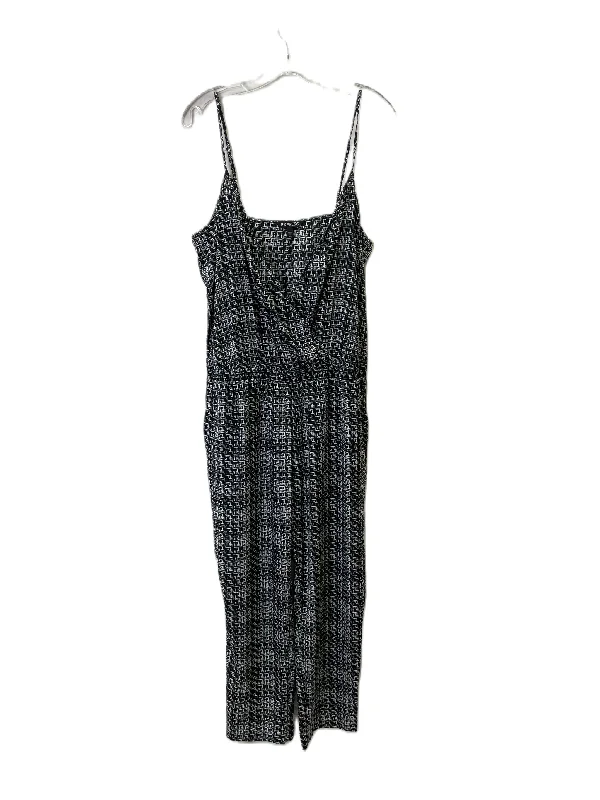 women's jumpsuits with spaghetti strapsJumpsuit By Express In Black & White, Size: L