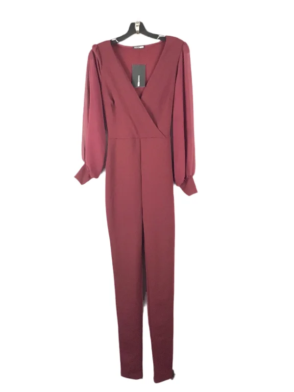 women's jumpsuits for laid-back looksJumpsuit By Fashion Nova In Burgundy, Size: S