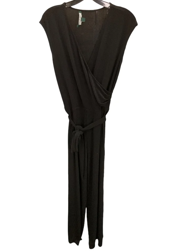 women's jumpsuits for glamorous eveningsJumpsuit By Lauren By Ralph Lauren In Black, Size: M