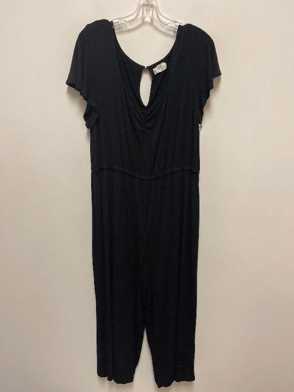 women's retro jumpsuitsJumpsuit By Maurices In Black, Size: 2x