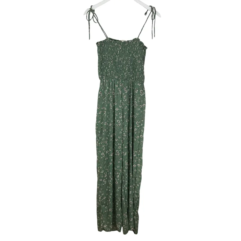 women's jumpsuits with off-the-shoulder sleevesJumpsuit By Mi Ami In Green, Size: M