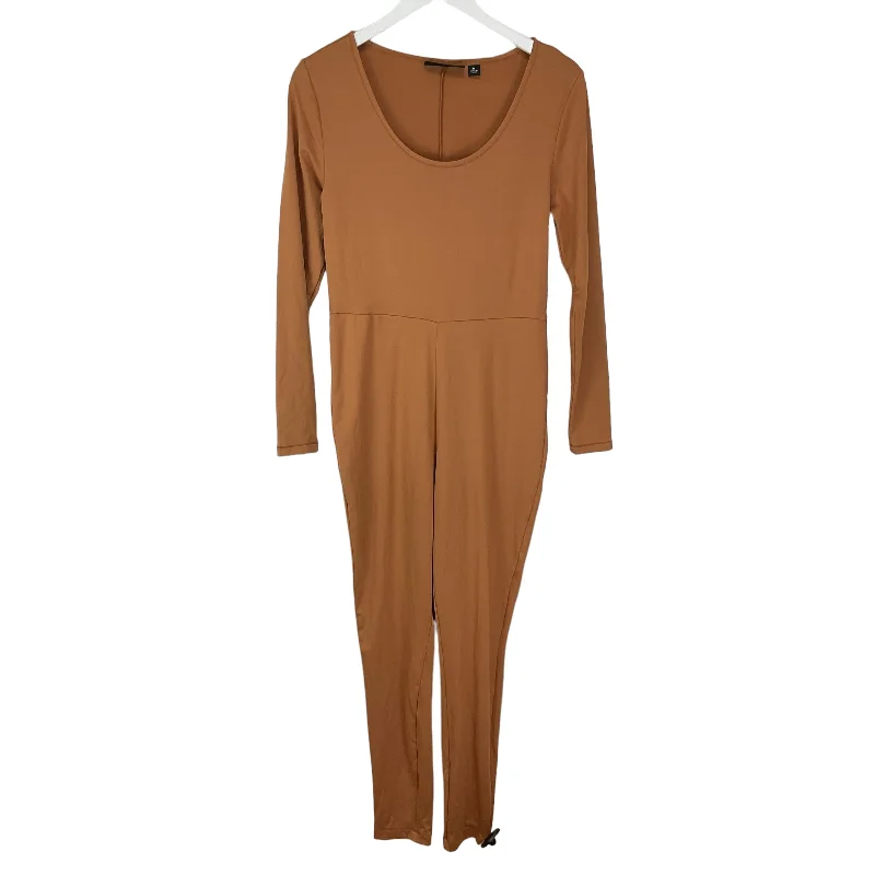 women's jumpsuits for petite womenJumpsuit By New York And Co In Brown, Size: M