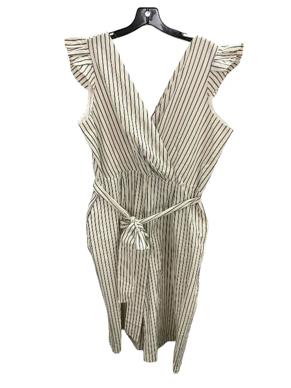 women's jumpsuits for minimalist fashionJumpsuit By Nordstrom In Striped, Size: 18