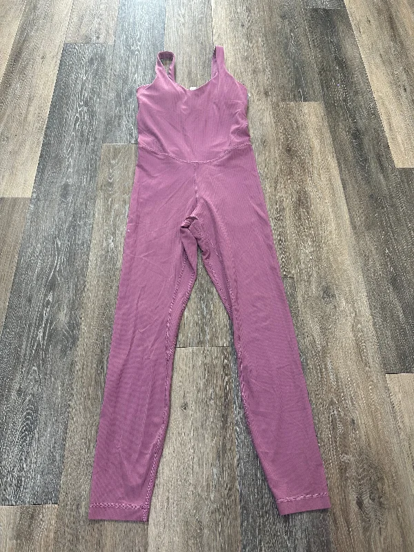 women's jumpsuits with rufflesPurple Jumpsuit Lululemon, Size 4