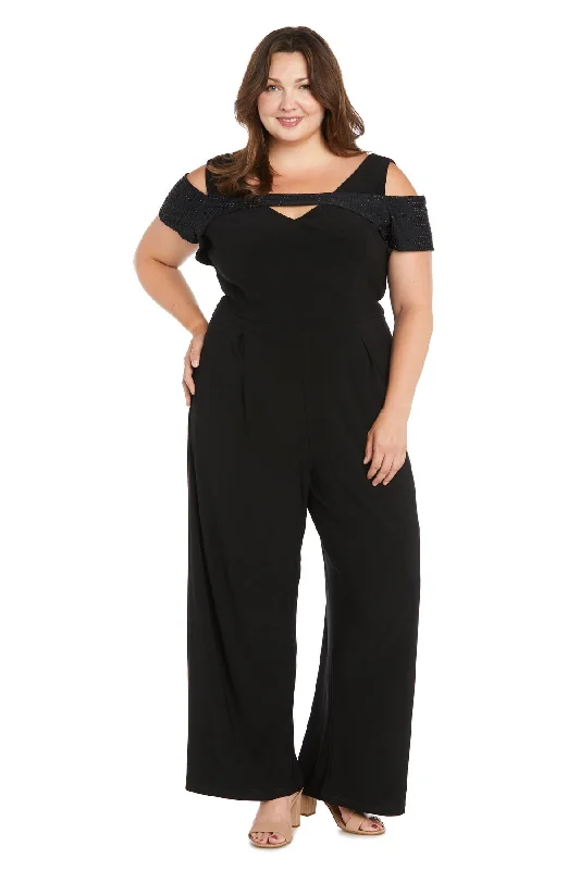 women's fitted jumpsuitsR&M Richards 3284W Long Formal Jumpsuit Plus Size