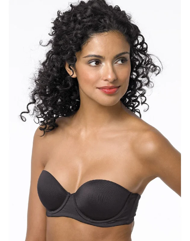 Red BrasHanes Concealing Petals Strapless Underwire Bra