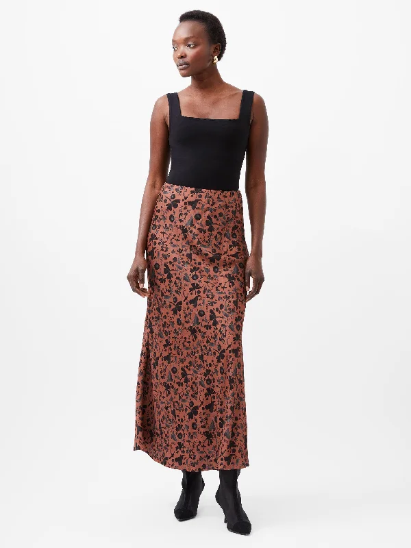 women's casual skirtsJeannie Ennis Eco Satin Maxi Skirt