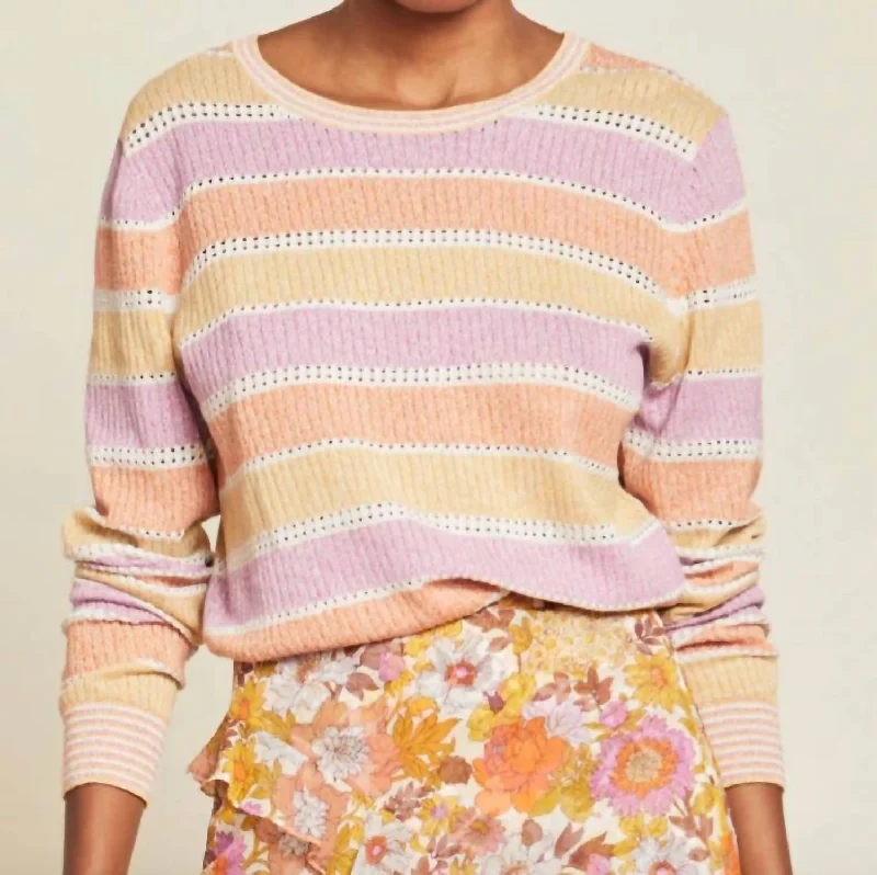 Women's SweatersRaimi Color-Blocked Pullover Sweater In Pastel Multi