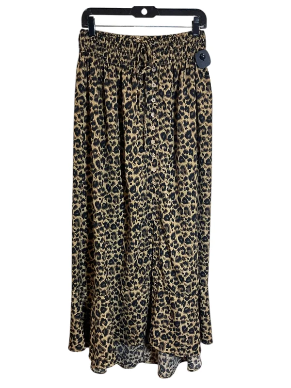 women's luxury lace skirtsSkirt Midi By Promesa In Animal Print, Size: L