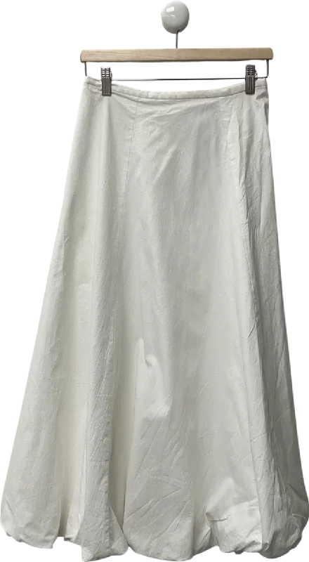 women's casual skirtsZARA White Collection Voluminous Midi Skirt UK S